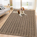 Smiry Dog Door Mat for Muddy Paws 71x46, Absorbent Dirt Trapper, Non-Slip by Smiry
