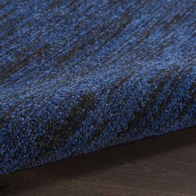 Nourison Home Nourison Essentials Midnight Blue 2'2" x 12' Area Rug - Image 7