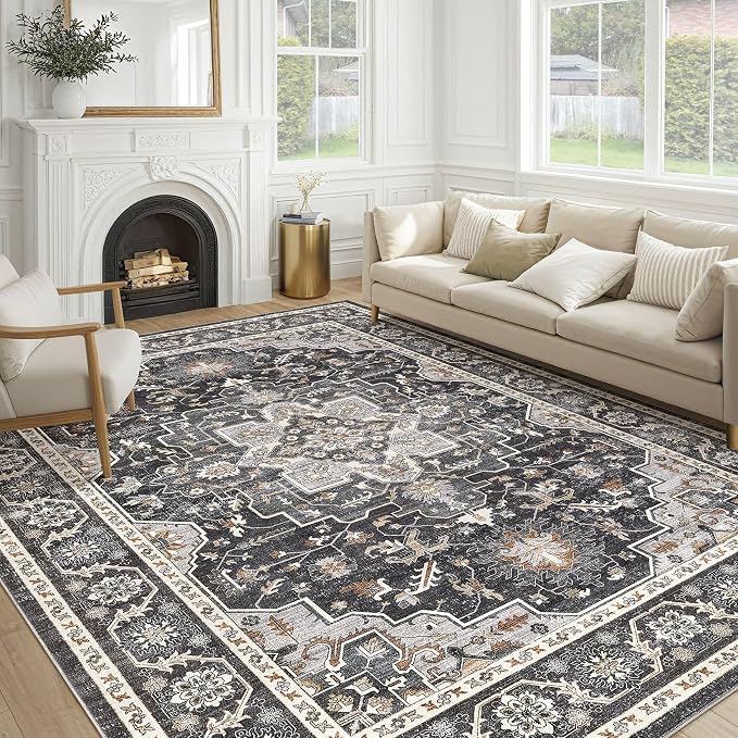 Vintage Living Room Area Rug 10x14 by COTILED
