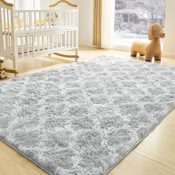 Litanika 6x9 Geometric Shag Area Rug - Image 4