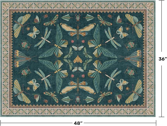 Teal 3x4 Entryway Rug - Image 2