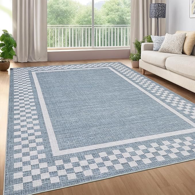 GarveeHome Modern Bordered 8x10 Area Rugs by GarveeHome