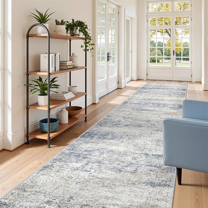 3x14 Washable Runner Rug for Hallway, Non-Slip Long Hallway Runner for Entryway - Image 4