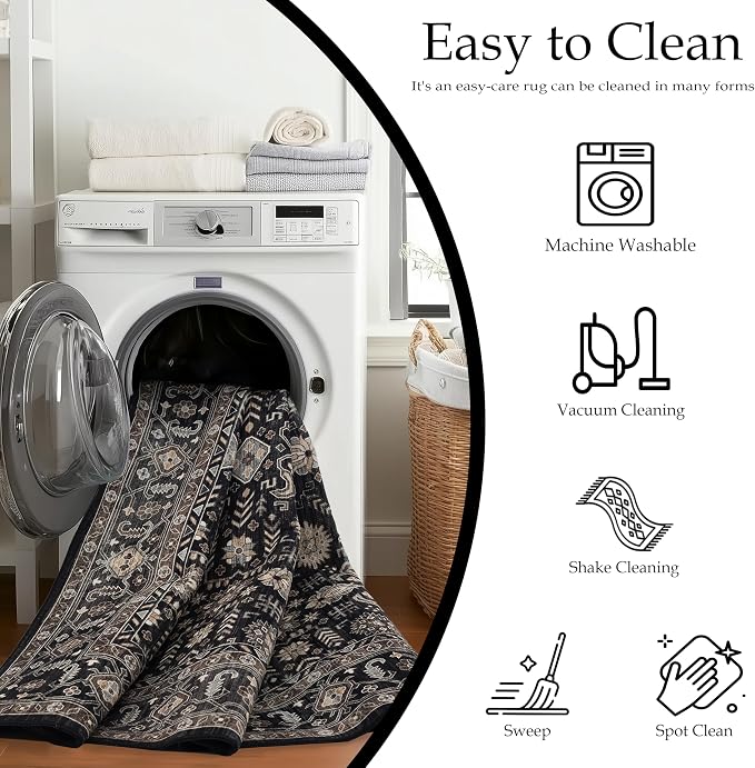Ruaruarug Washable Area Rug 6x9 - Image 6