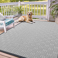 OLANLY Front Door Mat Outside Entrance 71x47, Heavy Duty Sturdy Natural Rubber by OLANLY