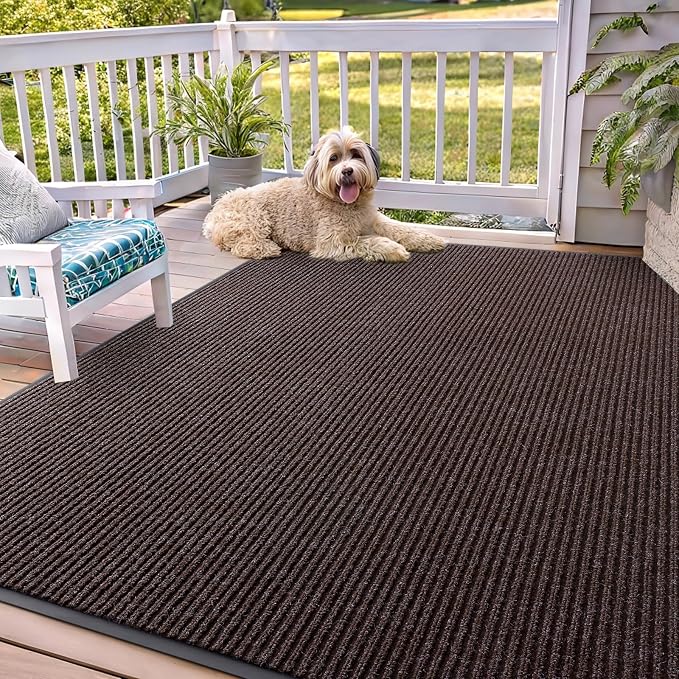 OLANLY Front Door Mat Indoor Outdoor Entrance, Waterproof Heavy Duty Doormat by OLANLY