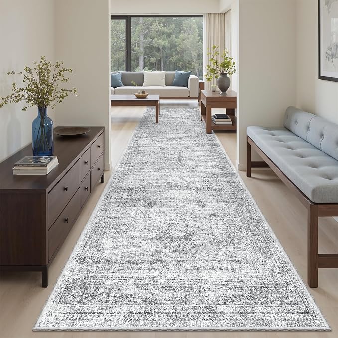 Soalmost Runner Rug 3x10 Washable Non-Slip Hallway Runner Rugs - Image 2