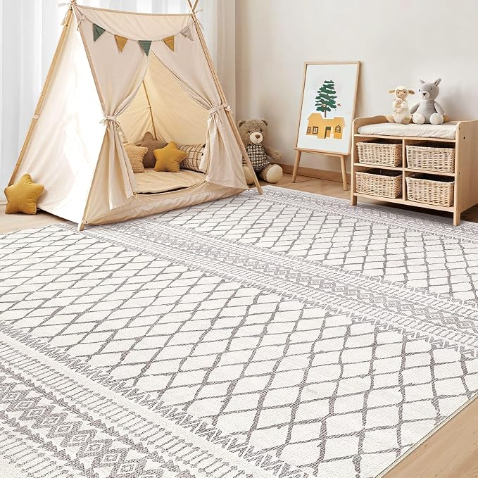 cotiled 6x9 Area Rugs Living Room Rug: Washable Boho Rugs - Image 8