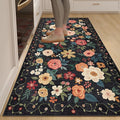 DUKINO 3x6 Runner Rug, Washable Soft Floral Hallway Runner Rug by DUKINO