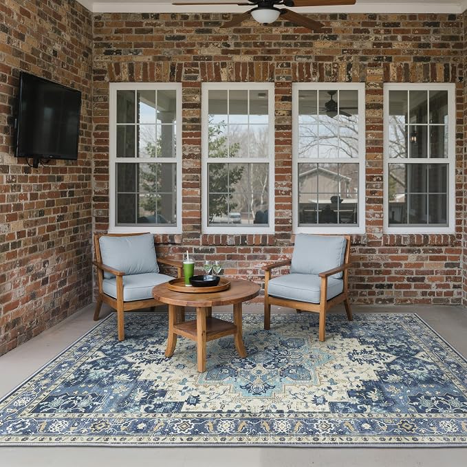 GENIMO Outdoor & Indoor Area Rug 4'x6', Waterproof, Non-Shedding, Easy Cleaning - Image 3