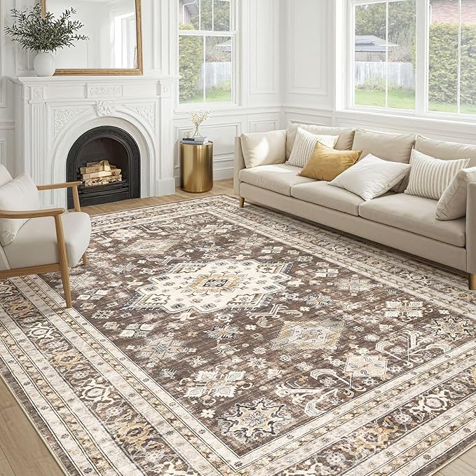 Vintage Living Room Area Rug 9X13 by COTILED