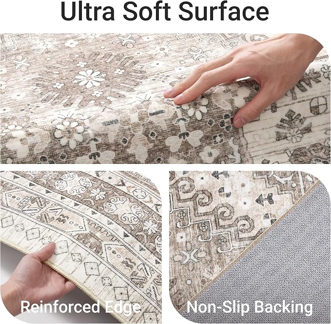 befbee Washable Runner Rug 2x6 Hallway Runner Rug Ultra-Thin Kitchen Rug Non - Image 3