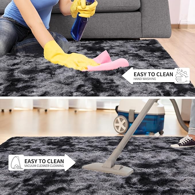 Tepook Soft Fluffy Rugs for Living Room, 5x8 Shaggy Area Rug for Bedroom - Image 6