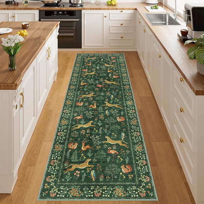 DUKINO 2.6x8 Rug for Hallway, Washable Kitchen Runner Rug - Image 6