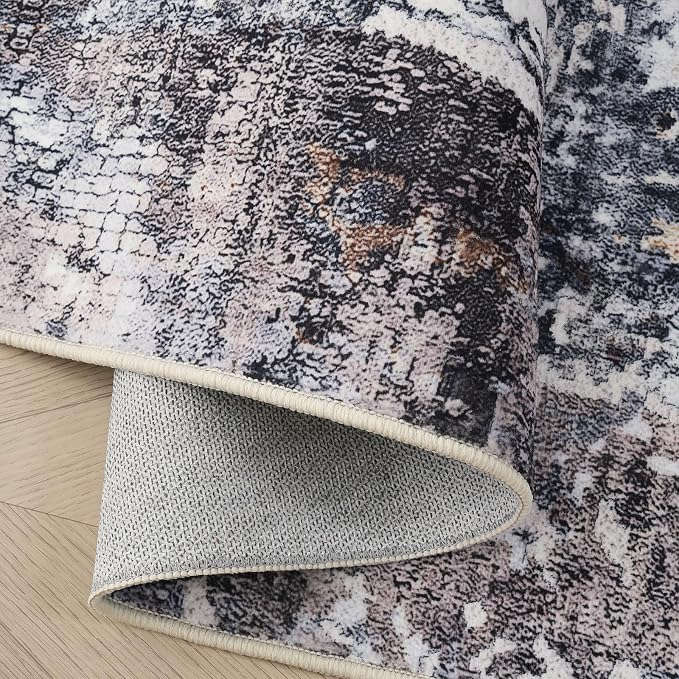 Rugcomf Modern Abstract Washable Rugs 8'x10' - Image 6
