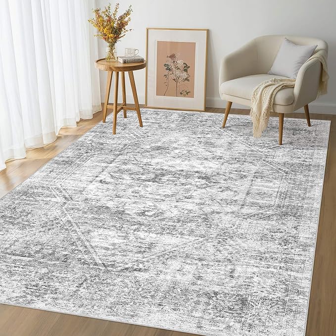 Vintage Living Room Area Rug 6x9 - Image 9