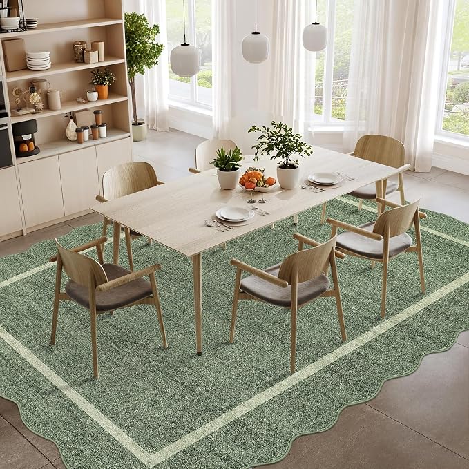 GarveeHome Scalloped Area Rug 4x6 - Image 8