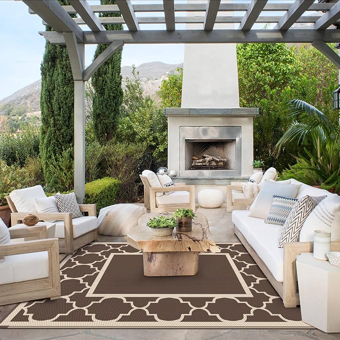 GENIMO 6' x 9' Outdoor Rug Waterproof - Image 6