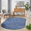 Nourison Home Nourison Essentials Navy Blue 6' x 9' Oval Area Rug by NourisonHome