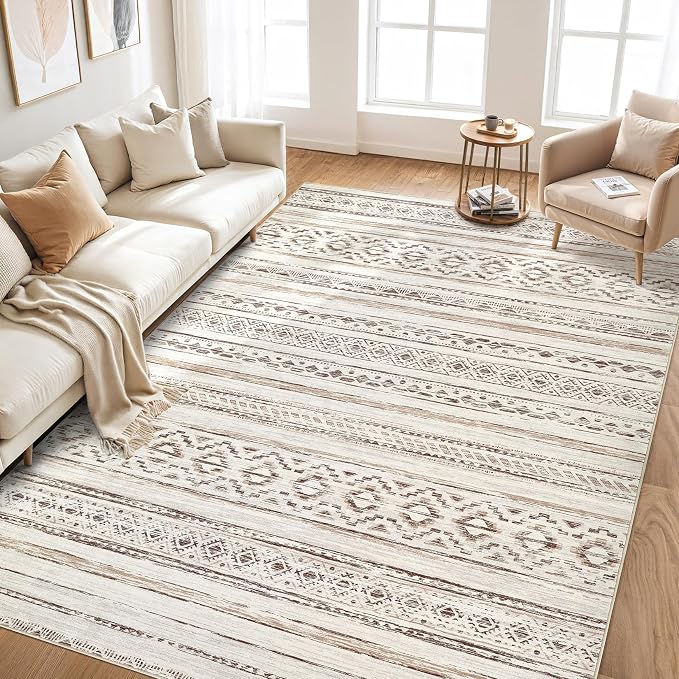 cotiled 10x14 Area Rugs Living Room Rug: Washable Boho Rugs - Image 6