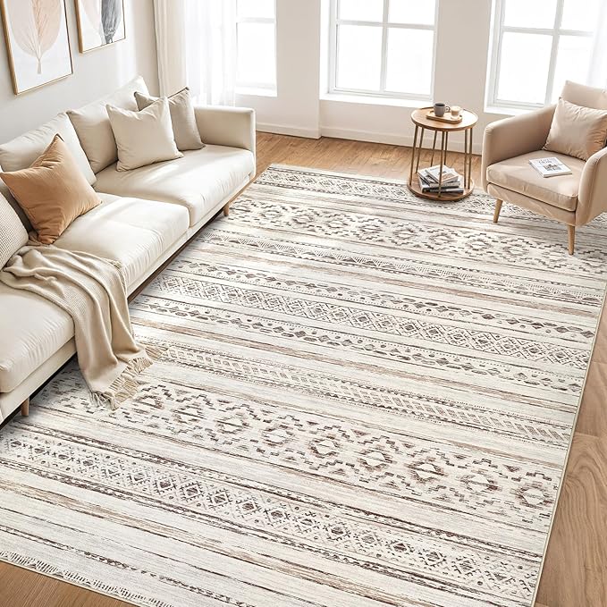 cotiled 10x12 Area Rugs Living Room Rug: Washable Boho Rugs - Image 6