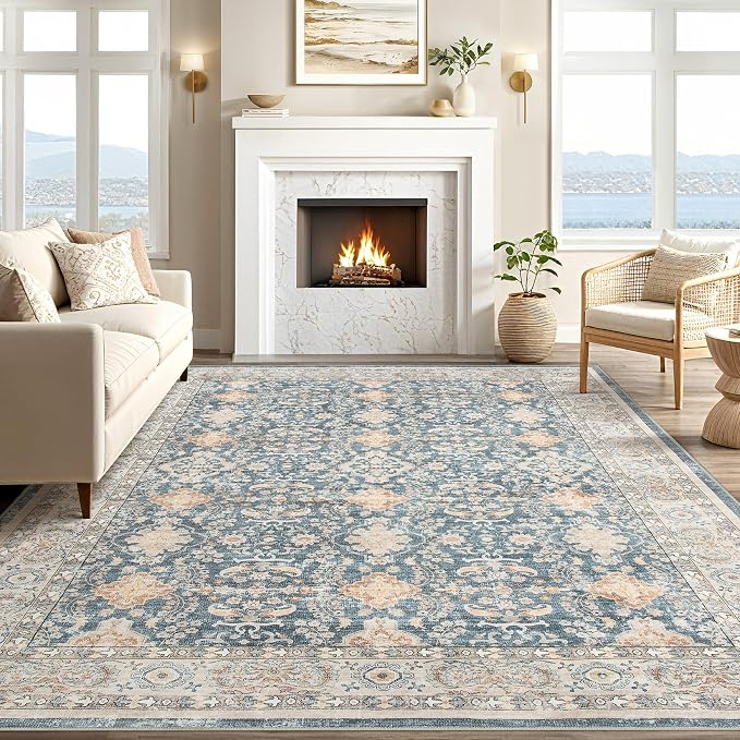 Vintage Living Room Area Rug 9x12 - Image 5