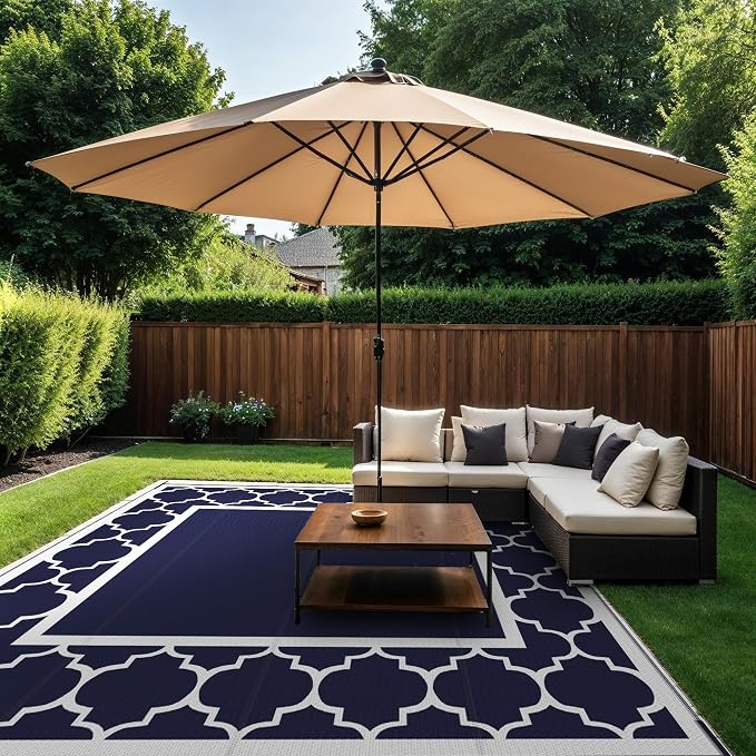 GENIMO 10 ' x 10 ' Outdoor Rug Waterproof - Image 4