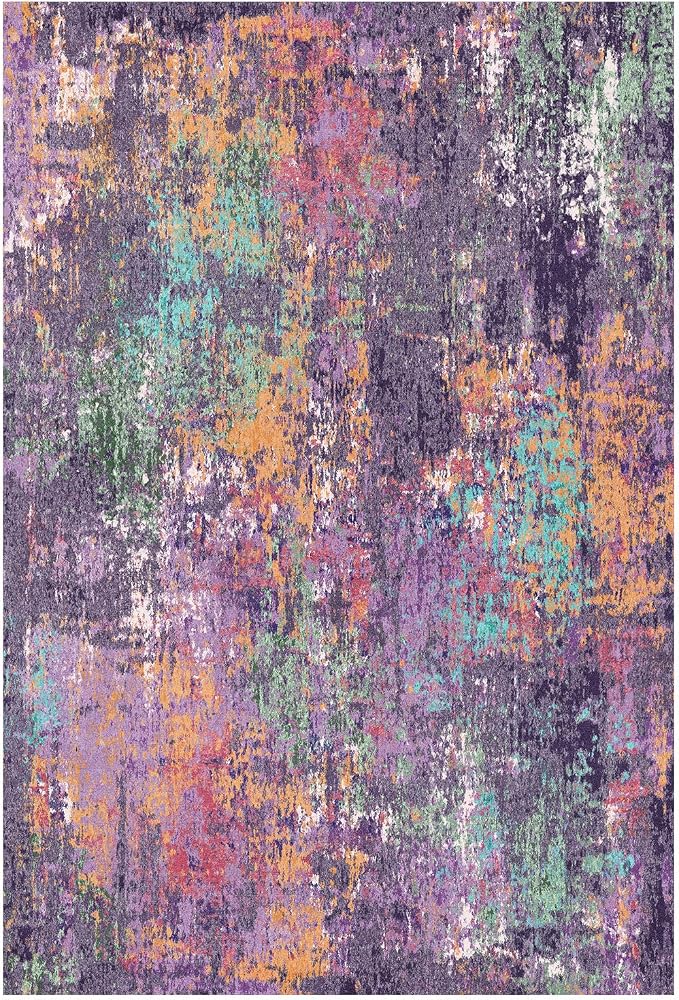 RELEANY Washable Area Rugs 4'x6' Non-Slip Modern Abstract Soft - Image 9