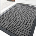 OLANLY Front Door Mat Outside Entrance 29.5x17, Heavy Duty Sturdy Natural by OLANLY