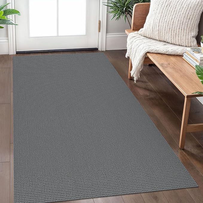IOHOUZE Washable Area Rug 3x5 Non Slip Rubber Backed Woven Rugs by iOhouze
