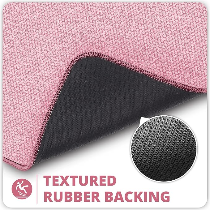 Bosap Bath Mat, Ultra Thin Bathroom Rugs, Rubber Bath Mats - Image 4