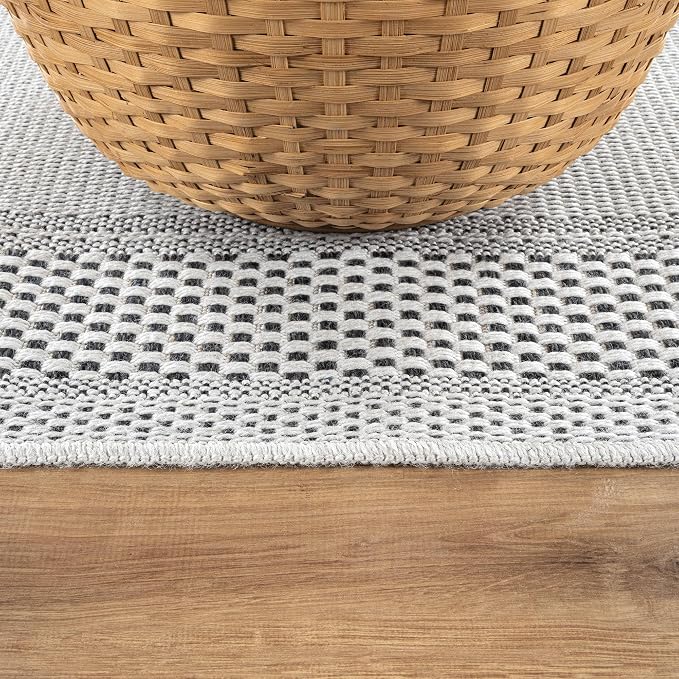 CAMILSON Easy Jute Rug 2x3, Indoor Outdoor Off-White Color Fiber Area Rugs - Image 8