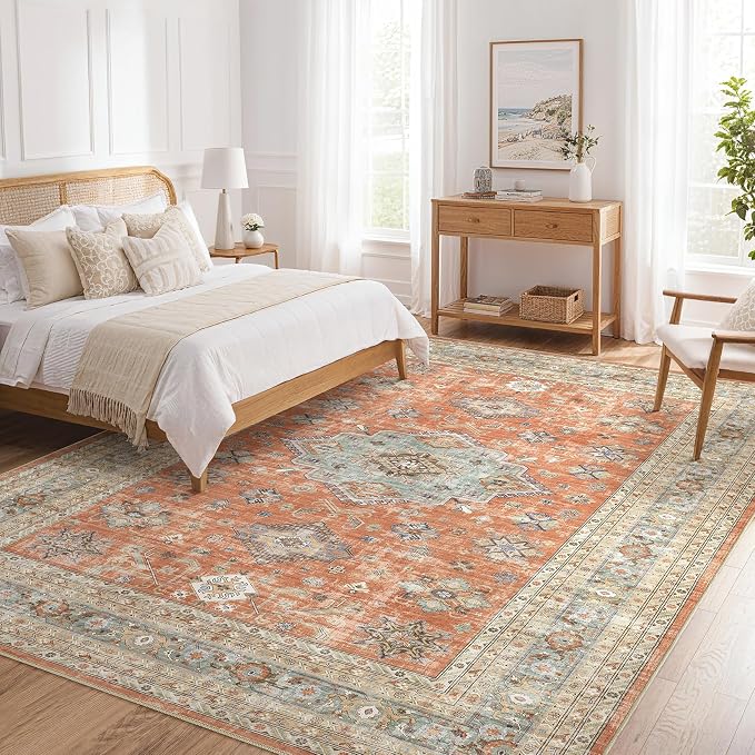 Vintage Living Room Area Rug 9x12 - Image 8
