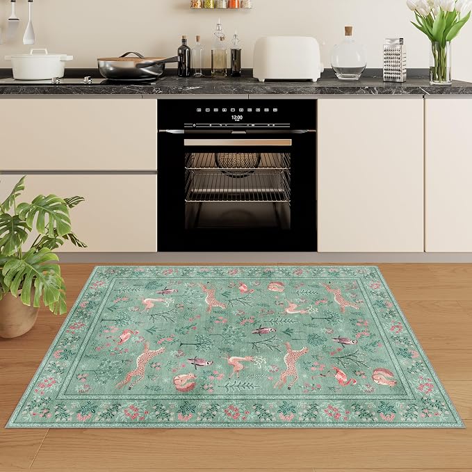 DUKINO 2x3 Rug, Washable Animal Rugs - Image 4