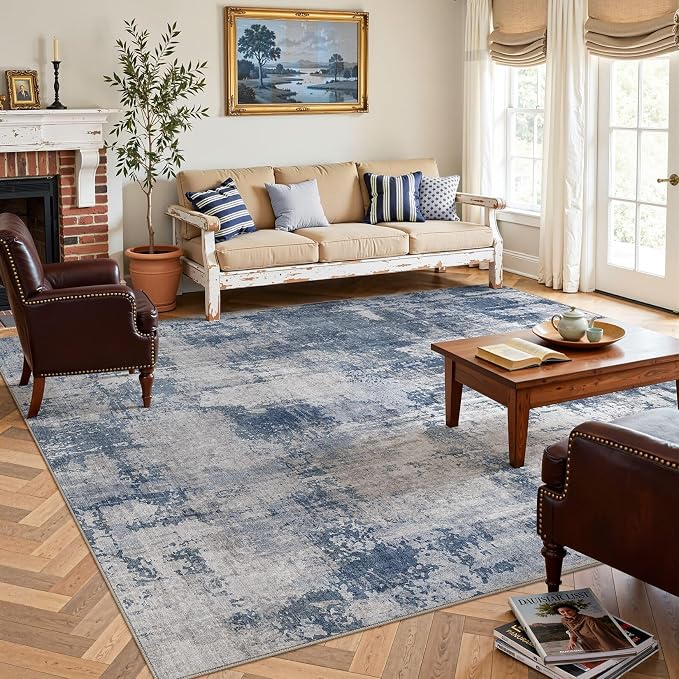DMOYEST 10x14 Area Rug for Living Room, Washable & Non Slip Large Indoor Carpet - Image 5
