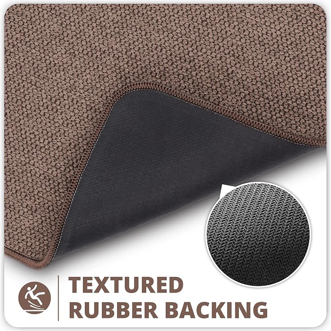 Bosap Bath Mat, Ultra Thin Bathroom Rugs, Rubber Bath Mats - Image 4