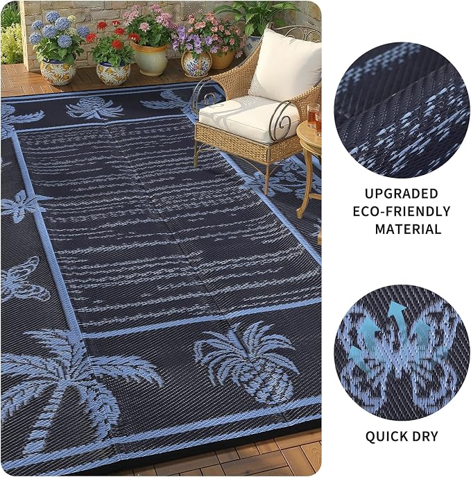 Garvee Outdoor Rug 9x12 Waterproof - Image 7