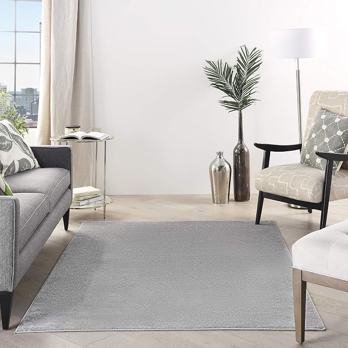 Nourison Home Nourison Essentials Silver Grey 6' x 9' Area Rug - Image 3