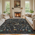 9x12 Area Rugs Washable Rug: Large Boho Living Room Rug Soft Non-Slip Low Pile by Yidanamy