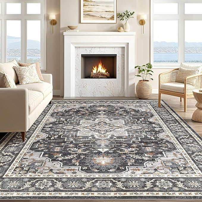Vintage Living Room Area Rug 6x9 - Image 5