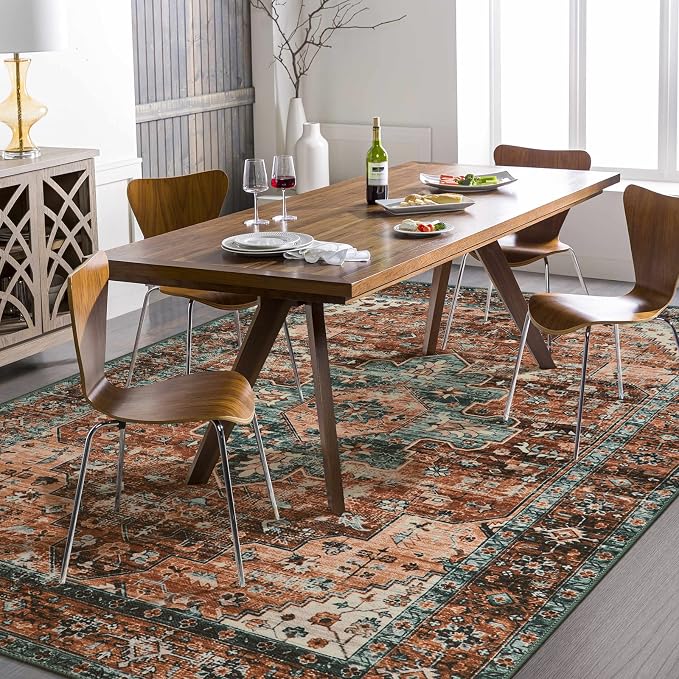 Moynesa Ultra-Thin Vintage Area Rug - Image 7