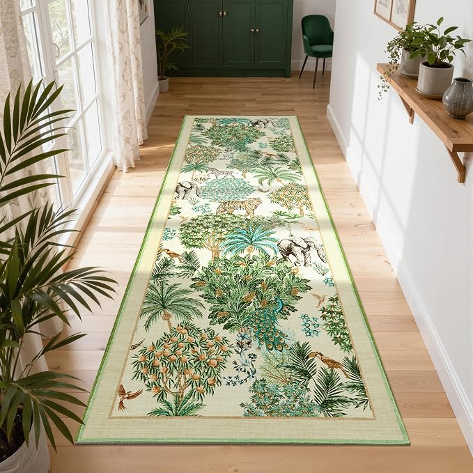 GarveeHome Jungle Rug 2.5x8 Kitchen Runner Rug Non Slip Washable Runners - Image 3