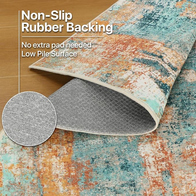 BEIMO Area Rugs 8x10 for Living Room Bedroom, Modern Abstract Machine Washable - Image 7
