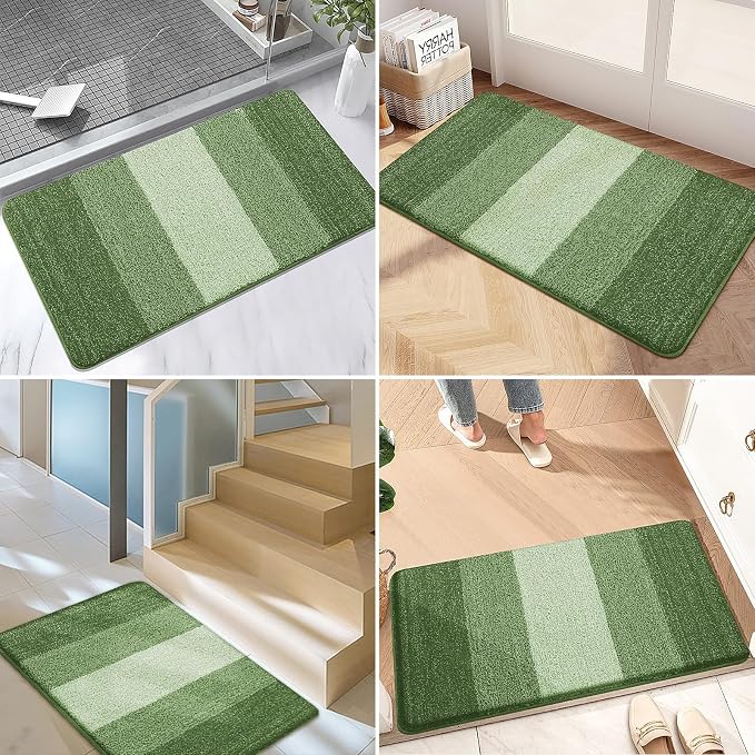 Kitinjoy Indoor Outdoor Door Mat, 34x21 Non-Slip Absorbent Dirt Trapper - Image 6