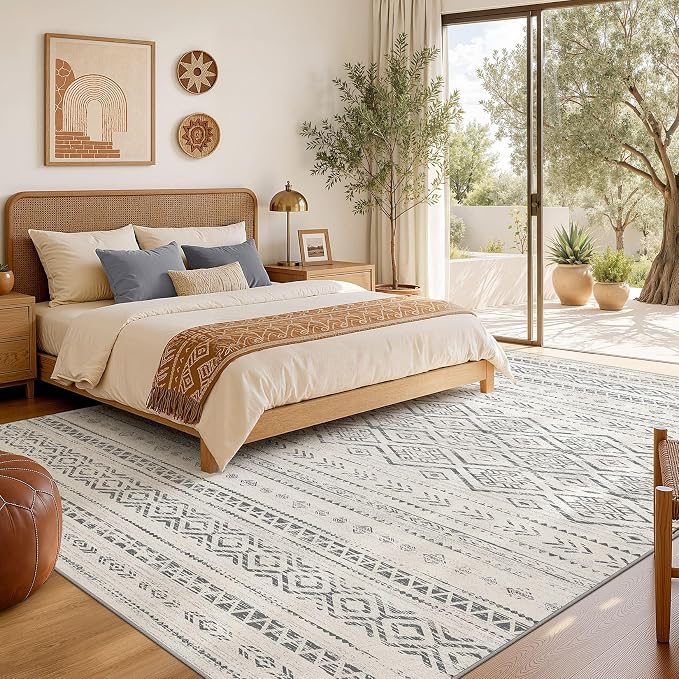 Nakagishi Area Rug Living Room Rugs: 5x7 Large Soft Machine Washable Boho - Image 6