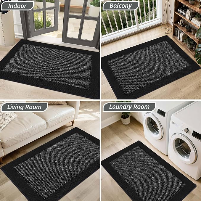 BEQHAUSE Indoor Door Mat 24" x 36", Dirt Trapper Door Mats Non-Slip Entryway - Image 9
