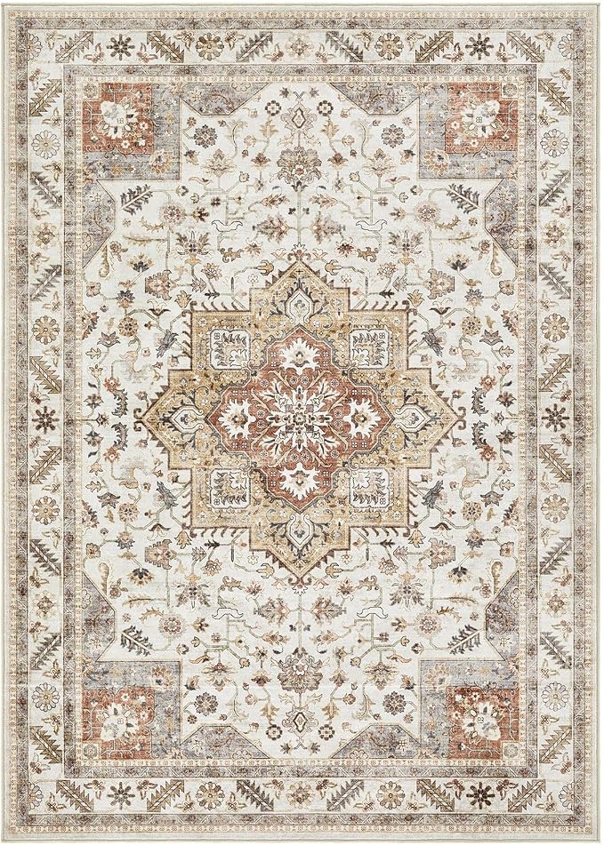 Vintage Living Room Area Rug 5x7 - Image 10