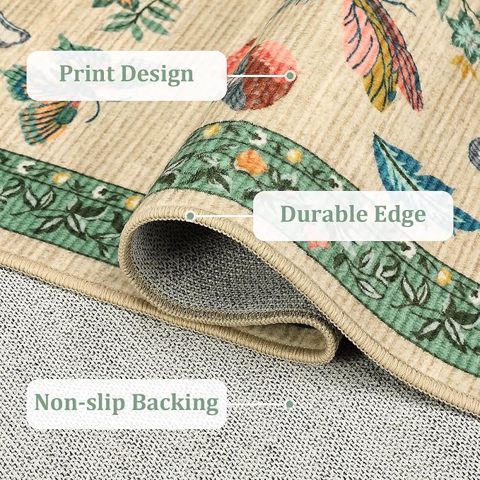 4x6 Rug Non-Slip Washable Carpet - Image 6