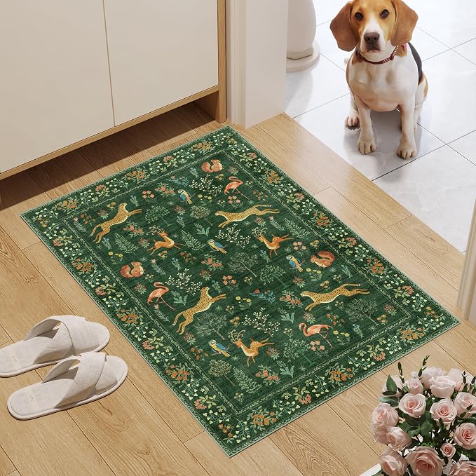 DUKINO 2x3 Rug, Washable Animal Rugs - Image 3