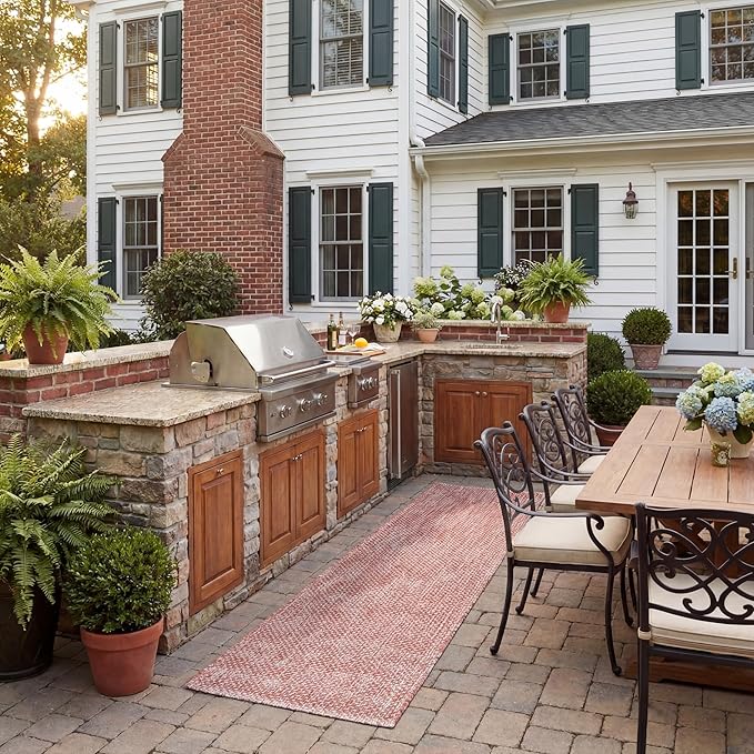 SAFAVIEH Courtyard Collection CY8521 Indoor/ Outdoor splashpoof Easy scrubbing by Unknown